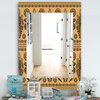 Designart Ethnic African Decorative Bohemian Eclectic Frameless Wall Mirror, 24x