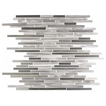 Miseno MT-ALLOYLINEARSHTHIN Alloy - Thin Metal Visual - Wall Tile - Gray