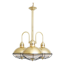 MARLOW CAGE LAMP INDUSTRIAL CHANDELIER - Chandeliers