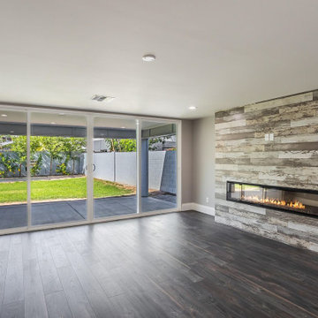 Ebony Hardwood Flooring and Conventional Ceiling, Home Remodel in Sunnyvale CA