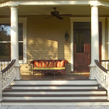 Front Porch with Curved Railing in Louisville, KY