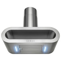 36 in. 400 CFM Ducted Wall Mount Range Hood with Lighting in Stainless Steel