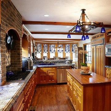 Iroko Island Top by DeVos Custom Woodworking