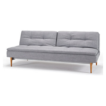 Innovation USA | Dublexo Deluxe Begum Grey Sofa Bed | Light Wood Legs -$1375.41