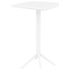 Sky Square Folding Bar Table 24 inch White
