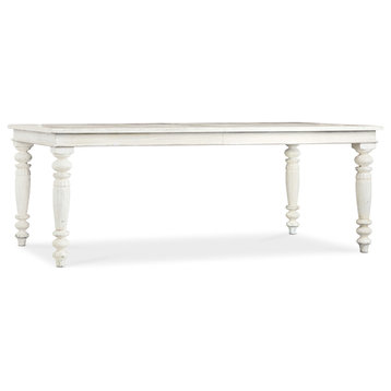 Hooker Furniture 5961-75200-DINING-TABLE Traditions 78"W Wood - Creamy Magnolia