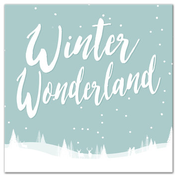 Winter Wonderland Canvas Wall Art, 16"x16"