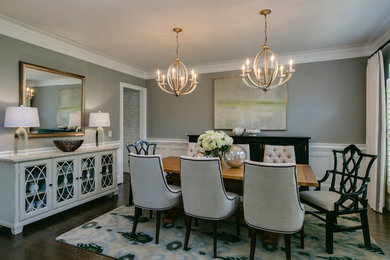 Inspiration for a contemporary dining room remodel in Raleigh