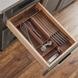 Wellborn Cabinet's Walnut Cutlery Organizer - Products