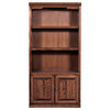 Traditional Bookcase With Lower Doors, Golden Oak