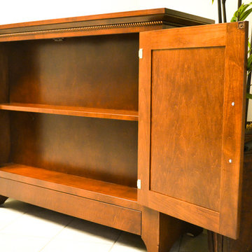 Automated TV Lift Cabinet in Solid Cherry (The Richmond)