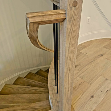 Project #110 | Beautiful Curved Staircase with Circular Balcony