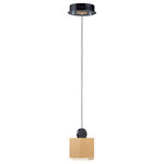 ET2 Lighting - Nob LED Pendant - These geometric pendants can be arranged at various heights to create both a sculptural and functional form. Housings of plated Gold in various shapes and sizes are topped with a round handle of Black and finished on the bottom with a Clear acrylic diffuser.
