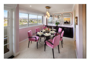 Inspiration for a dining room remodel in Los Angeles