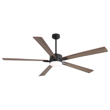 75'' Ceiling Fan with Lights and Remote Control