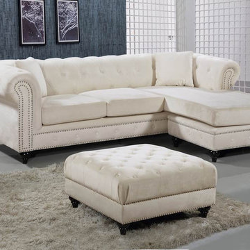 Sabrina Velvet Reversible 2pc. Sectional