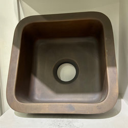15&rdquo; x15&rdquo; Antique Copper drop-in sink - Bathroom Sinks