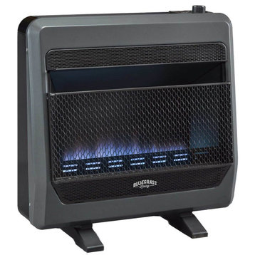 Bluegrass Living Propane Gas Vent Free Blue Flame Gas Space Heater 30000 BTU