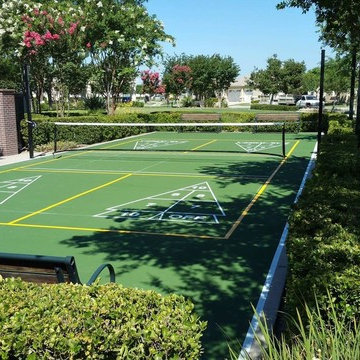 Multi Game Courts with Shuffle Board