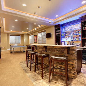 Dazzling Castle Pines Home with Theater and Bar with uplighting
