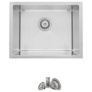 22"x17" Stainless Steel Single Basin Undermount Laundry/Utility Sink