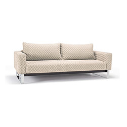 "Innovation" Cassius Coz Sand Sofa / Chrome Legs - Sofas