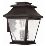 Livex Lighting - Livex Lighting 20240-07 Hathaway - 4 Light Outdoor Wall Lantern in Hathaway Styl - This outdoor wall lantern light looks great near gHathaway 4 Light Out Bronze Clear Water G *UL: Suitable for wet locations Energy Star Qualified: n/a ADA Certified: n/a  *Number of Lights: 4-*Wattage:60w Candelabra Base bulb(s) *Bulb Included:No *Bulb Type:Candelabra Base *Finish Type:Bronze