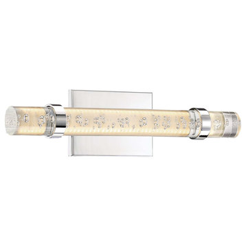 Quoizel PCBC8518 Bracer 1 Light 18"W LED Bath Bar - Compliant - Polished Chrome