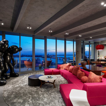 Sarasota Vue Penthouse Build-Out Great Room & Dining Room