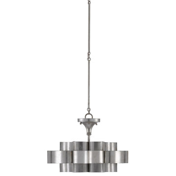 Grand Lotus Silver Small Chandelier