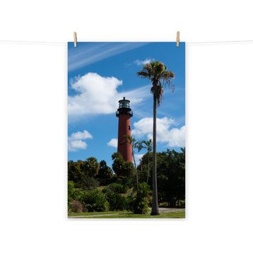 Jupiter Lighthouse Color Unframed Coastal Landscape Photo Wall Art Print, 24" X 36"