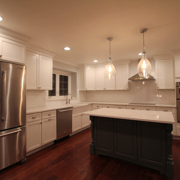 Farmhouse Style Two-Toned Kitchen Remodel