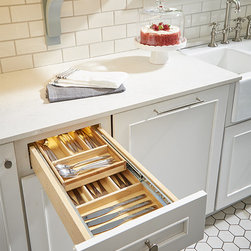 Wellborn Cabinet's Tiered Cutlery Drawer - Products