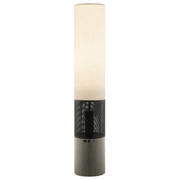 Lite Source LS-83674 Sahirah 59" Tall LED Column Floor Lamp - Walnut