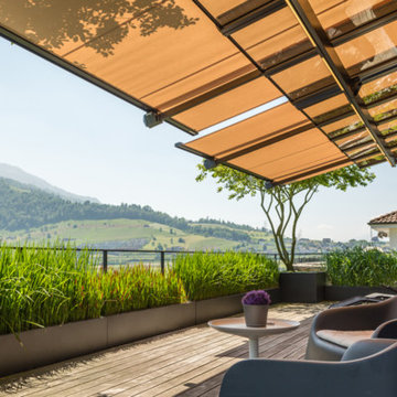 Terrassendach mit Schlittenmarkise
