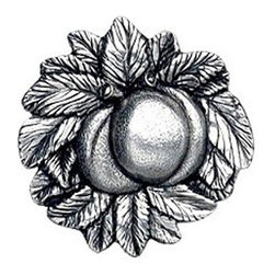 Inviting Home Inc. - Peach Knobs, Brilliant Pewter - Cabinet And Drawer Knobs