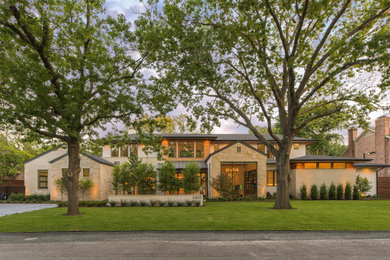 Trendy exterior home photo in Dallas
