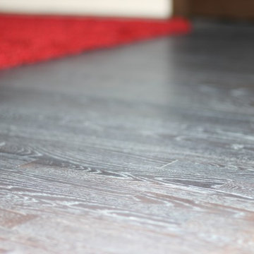 White oak flooring with aniline dye and Grain Popping With Loba's white Natural