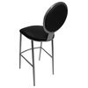 535 Stainless Steel Bar Stool 26" 30" Extra Tall  35", Black, 35"