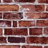 Brick Peel and Stick Wallpaper, Red, 12 Sheets