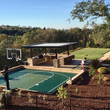 SNAPSPORTS Backyard Home Court - Landscaped In