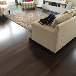 Dark Oak Stained Floor - Hardwood Flooring
