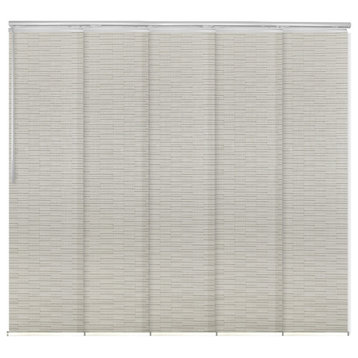 Eliana 5-Panel Track Extendable Vertical Blinds 58-110"W