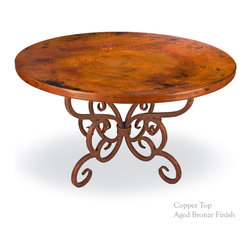 Alexander 60" Top Round Dining Table by Mathews & Co. - Dining Tables
