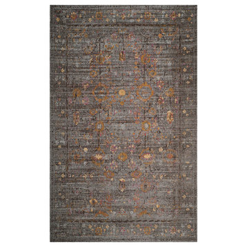 Safavieh Classic Vintage Collection CLV304 Rug, Grey/Gold, 6' X 9'