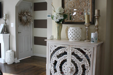 Inspiration for a shabby-chic style home design remodel in New York