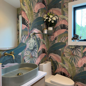 Pattern Perfect Powder Room - Wallpaper-Inspired Design
