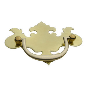 C 602l 2 3 4 Chippendale Drawer Pull With Post And Nut