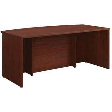 Sauder Affirm 72" x 36" Bowfront Executive Desk in Classic Cherry