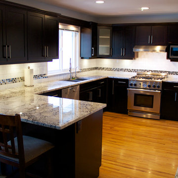 Cabinet Refacing done in Cherry Veneer